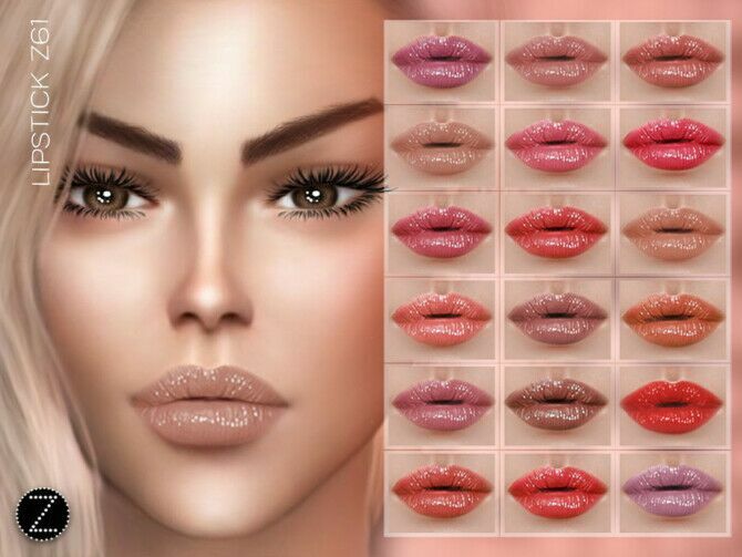 Lipstick Z61 By Zenx Sims 4 CC