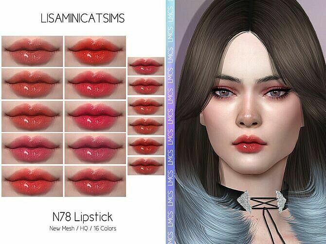 Lmcs Lipstick N78 HQ By Lisaminicatsims Sims 4 CC