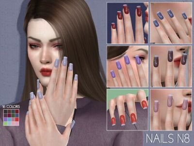 Lmcs Nails N8 By Lisaminicatsims Sims 4 CC