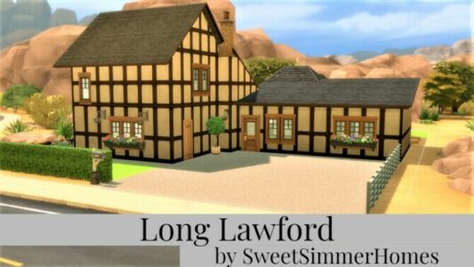 Long Lawford By Sweetsimmerhomes Sims 4 CC