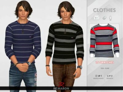 Long Shirt For MEN 01 By Remaron Sims 4 CC