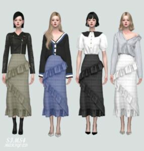 Long Skirt Sf At Marigold Sims 4 CC