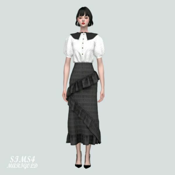 sims 4 cc long skirt sf at marigold 4