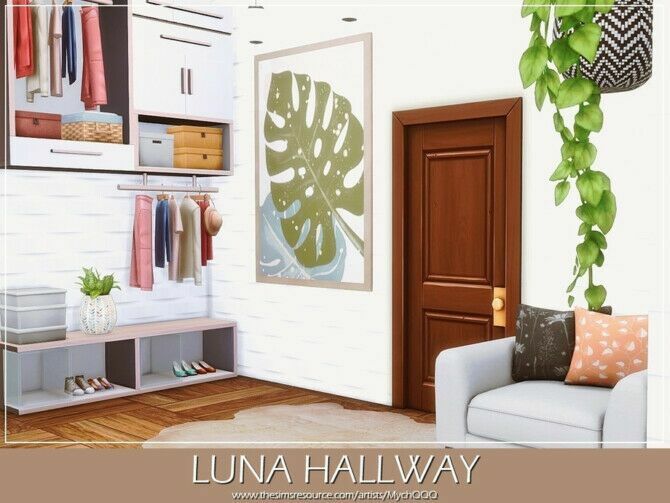 Luna Hallway By Mychqqq Sims 4 CC