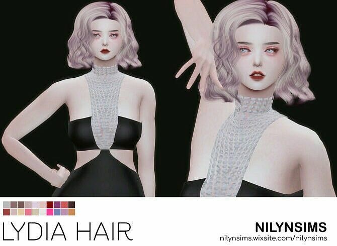 Lydia Hair At Nilyn Sims 4 Sims 4 CC