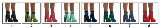 sims 4 cc madlens lydia boots moskitos ankle boots at sims4sue 2