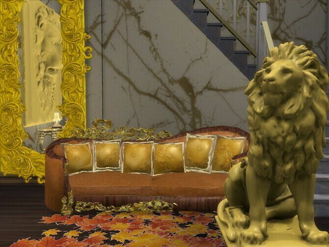 Magestic Gilded Couch At Anna Quinn Stories Sims 4 CC