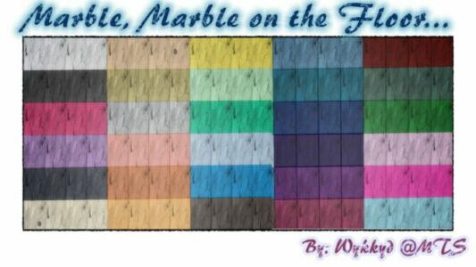 Marble ON The Floor – Tiles By Wykkyd Sims 4 CC