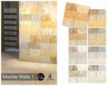Marble Walls 1 At Ktasims Sims 4 CC