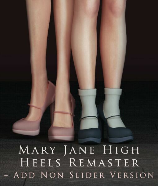 Mary Jane High Heels Remaster At Astya96 Sims 4 CC