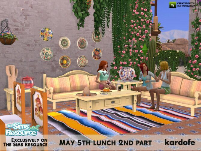 sims 4 cc may 5th lunch 2nd part by kardofe 2