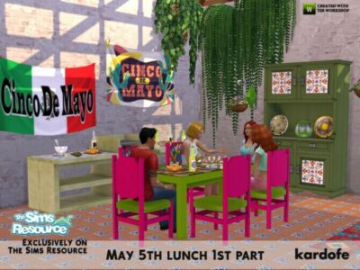 May 5Th Lunch By Kardofe Sims 4 CC