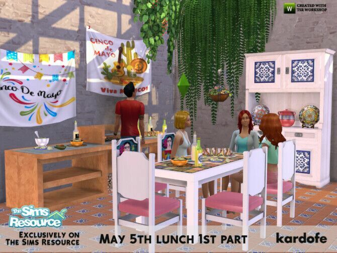 sims 4 cc may 5th lunch by kardofe 2