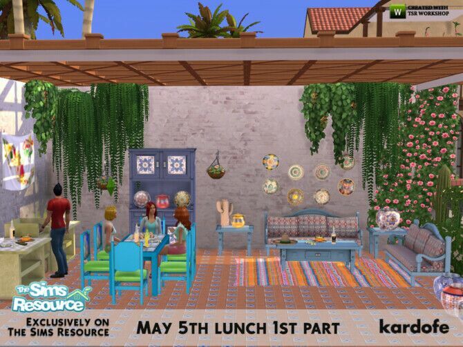 sims 4 cc may 5th lunch by kardofe 4