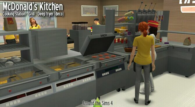 Mcdonald’s Kitchen At Around The Sims 4 Sims 4 CC