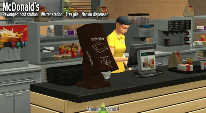 sims 4 cc mcdonalds kitchen at around the sims 4 2