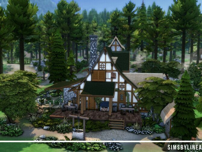 sims 4 cc medieval inn by simsbylinea 2