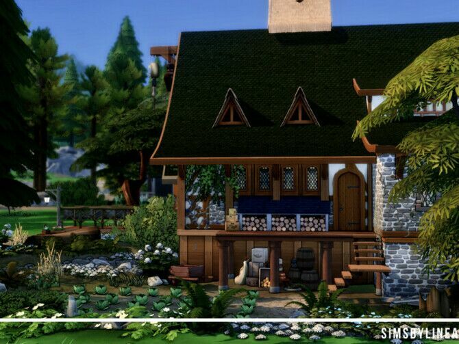 sims 4 cc medieval inn by simsbylinea 3