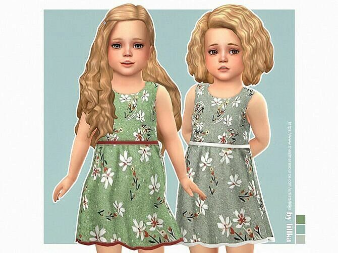 Mei Dress For Toddler Girls By Lillka Sims 4 CC