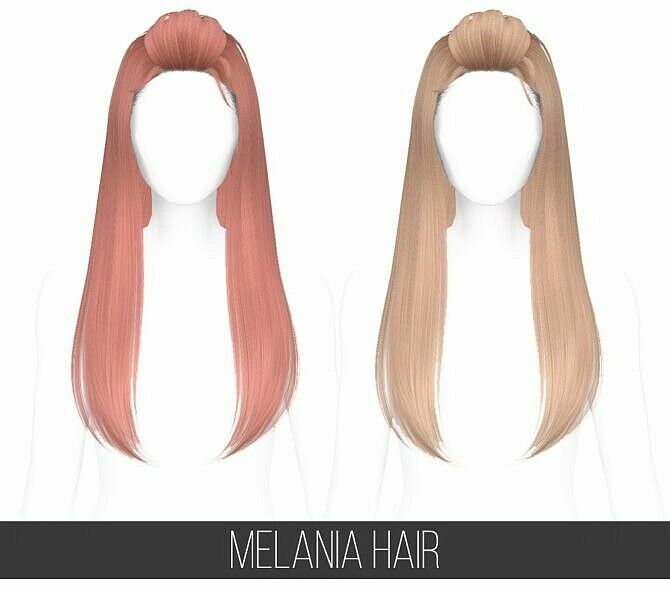 Melania Hair (Mesh Edit) At Fifths Creations Sims 4 CC