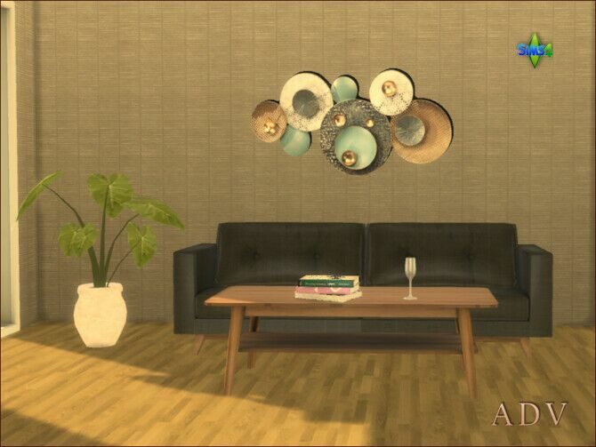 sims 4 cc metal wall decoration by mabra at arte della vita 3