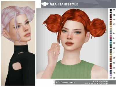MIA Hairstyle By Darknightt Sims 4 CC