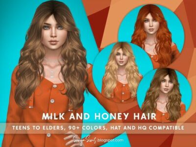 Milk And Honey Hair At Sonya Sims Sims 4 CC