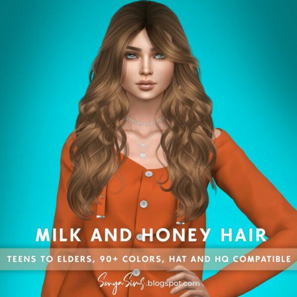 sims 4 cc milk and honey hair at sonya sims 3