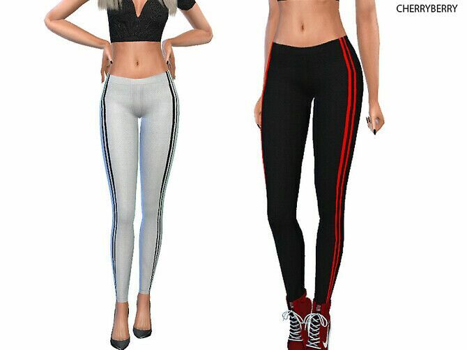 Minimalist Athletic Leggings By Cherryberrysim Sims 4 CC