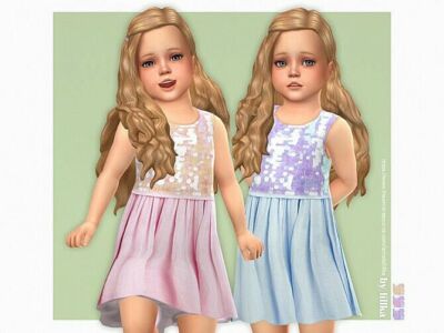 Miriam Dress For Toddler Girls By Lillka Sims 4 CC