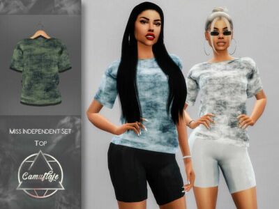 Miss Independent TOP By Camuflaje Sims 4 CC