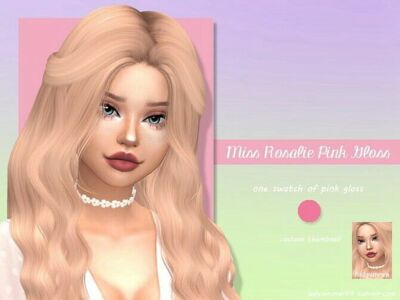 Miss Rosalie Pink Gloss By Ladysimmer94 Sims 4 CC