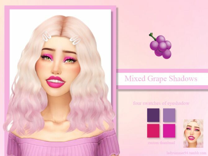 Mixed Grape Shadows By Ladysimmer94 Sims 4 CC