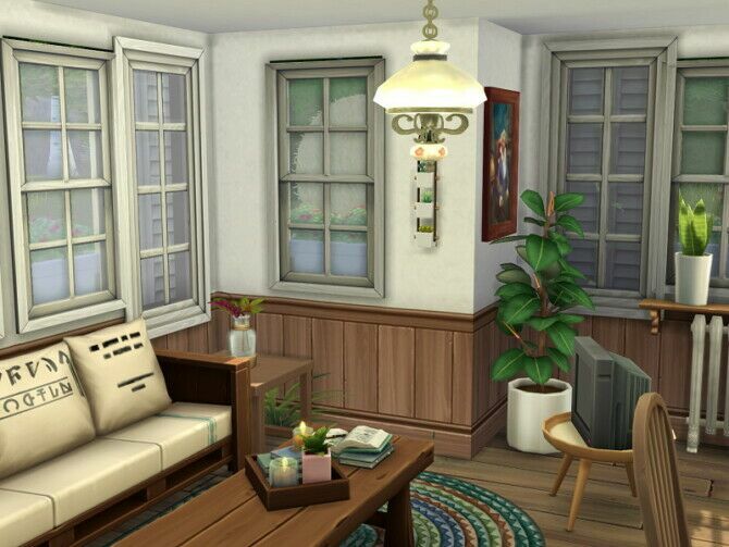 sims 4 cc modern cozy villa by danuta720 4