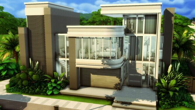 Modern Familiar House By Plumbobkingdom Sims 4 CC