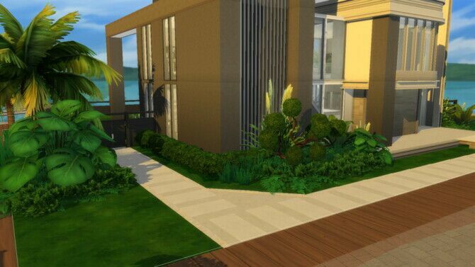 sims 4 cc modern familiar house by plumbobkingdom 3