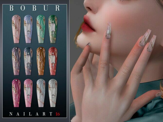 Nails 16 By Bobur3 Sims 4 CC