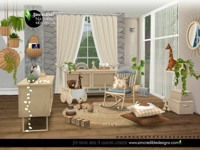 sims 4 cc naturalis kids decor by simcredible 2