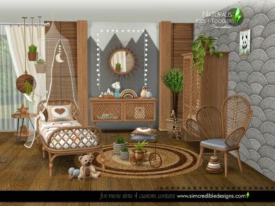 Naturalis Kids Room By Simcredible Sims 4 CC