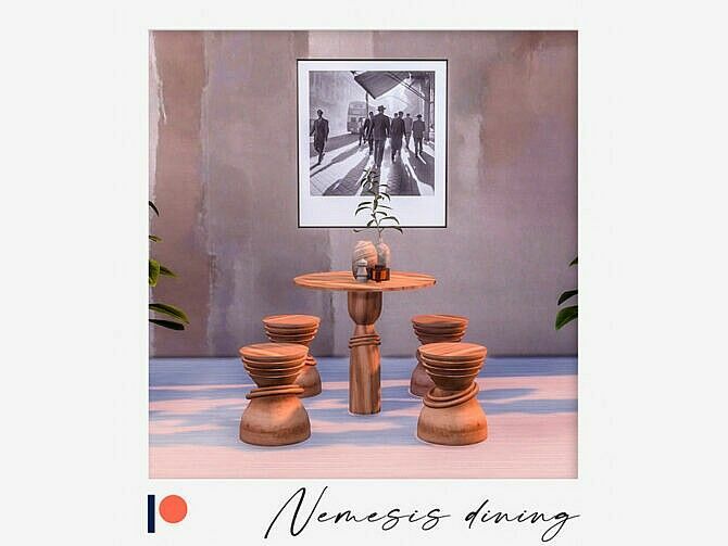 sims 4 cc nemesis dining set by winner9 2