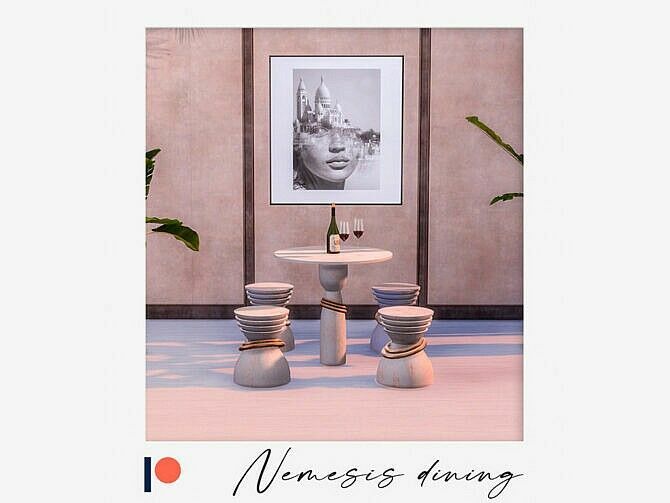 sims 4 cc nemesis dining set by winner9 4