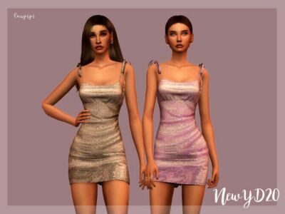 NEW Year Dress DR383 By Laupipi Sims 4 CC