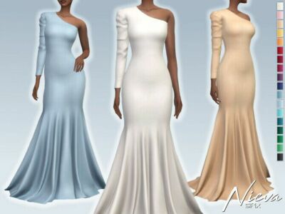 Nieva Dress By Sifix Sims 4 CC