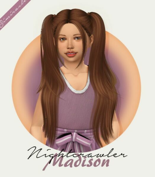 Nightcrawler Madison Hair Kids Version At Simiracle Sims 4 CC