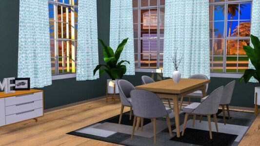 Oakley Dining At Sunkissedlilacs Sims 4 CC