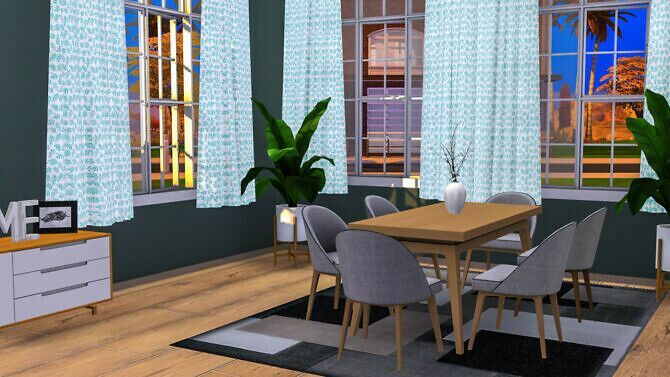 Oakley Dining At Sunkissedlilacs Sims 4 CC