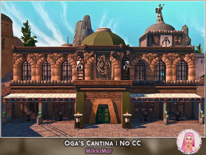 Oga’s Cantina At Mikkimur Sims 4 CC