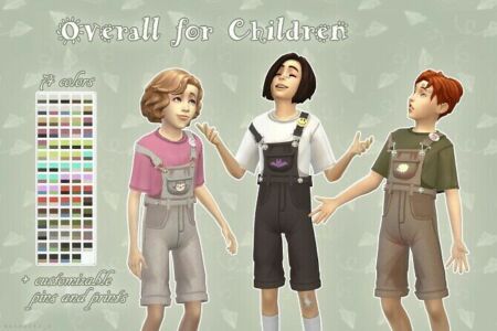 Overall For Children By Kennetha_V At Mod The Sims Sims 4 CC