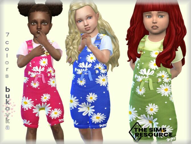 Overalls Chamomile By Bukovka Sims 4 CC