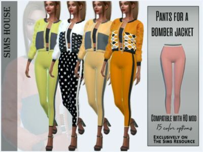 Pants For A Bomber Jacket By Sims House Sims 4 CC